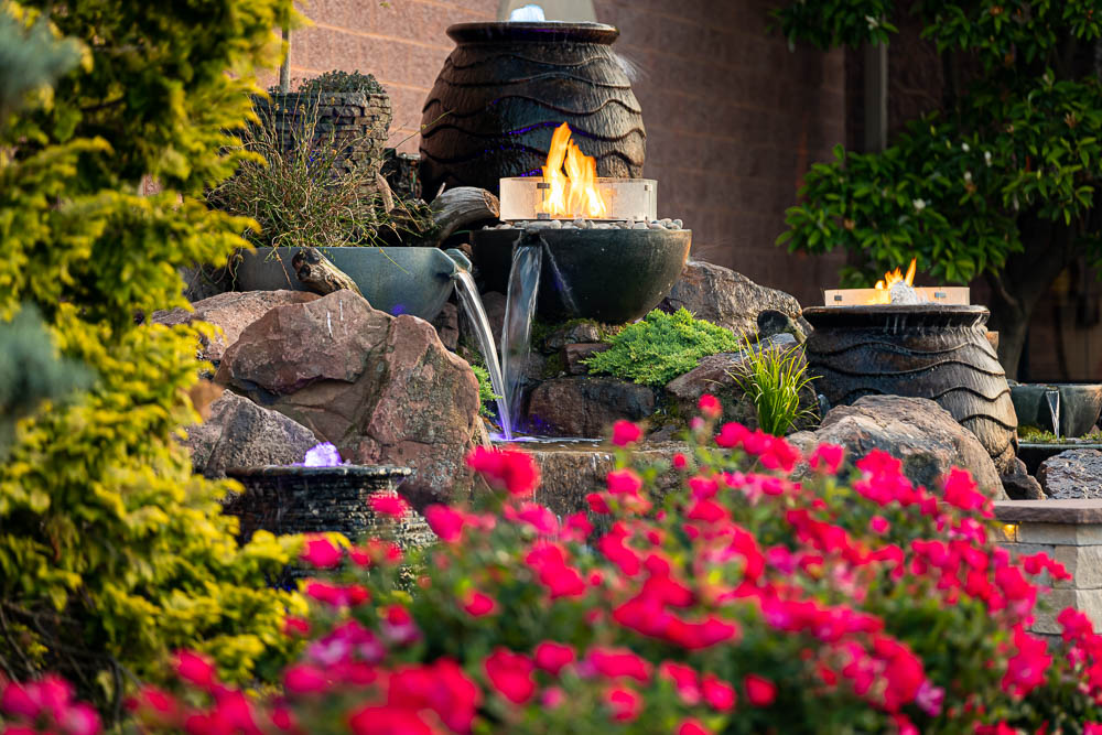 cascading water falls